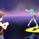 A Pokémon trainer prepares to battle Team Galactic recruits.